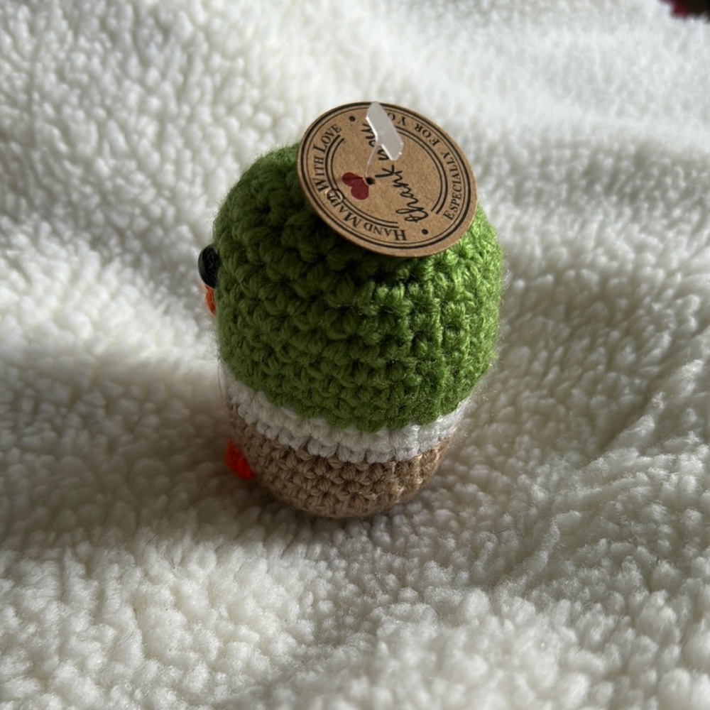 Handmade Crochet Silly Mallard Keychain 🦆 - Picture 4 of 6